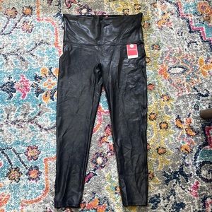 NWT Spanx faux leather pants.